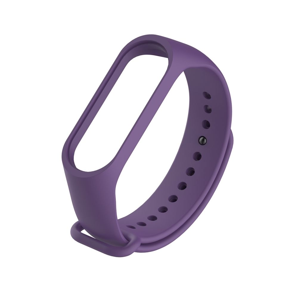 Wewoo - Bracelet montre bracelet en caoutchouc silicone bracelet poignet remplacement de la bande pour Xiaomi Mi bande 3 (violet) - Bracelet connecté