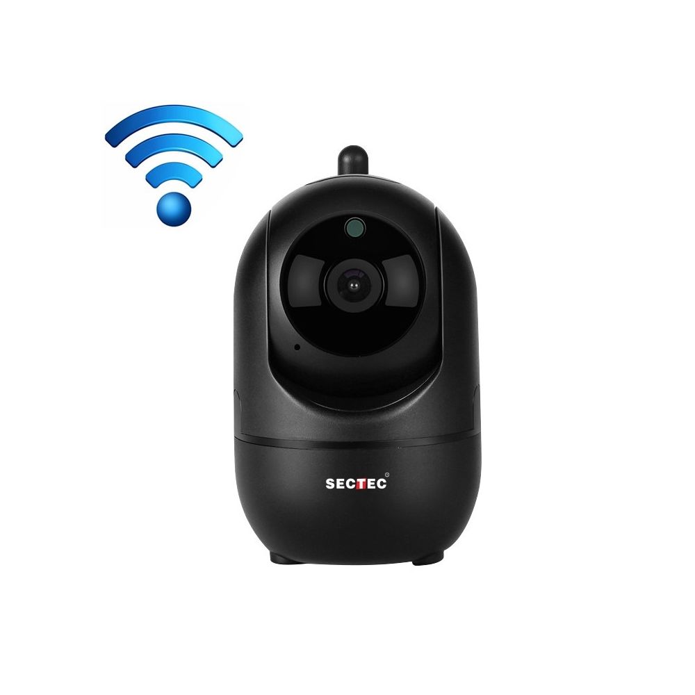 Wewoo - Caméra de surveillance étanche noire à la maison intérieure sans fil Wifi Intelligent Suivi automatique de la de réseau HD - Caméra de surveillance connectée