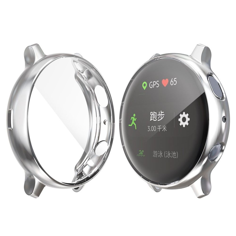 marque generique - Coque en TPU tout autour argent pour votre Samsung Galaxy Watch Active2 44mm - Accessoires bracelet connecté