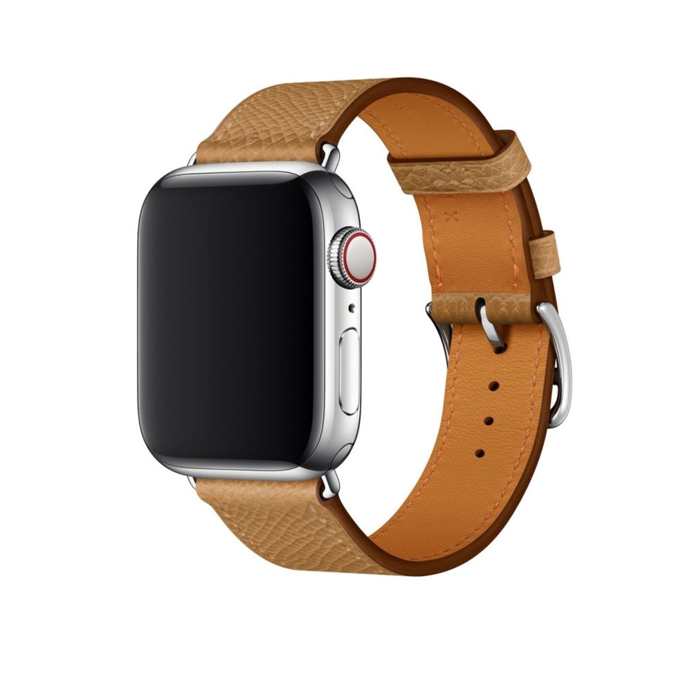 Wewoo - Pour Apple Watch 3/2/1 Génération 42mm Cross Bande Universelle en Cuir Marron - Accessoires montres connectées