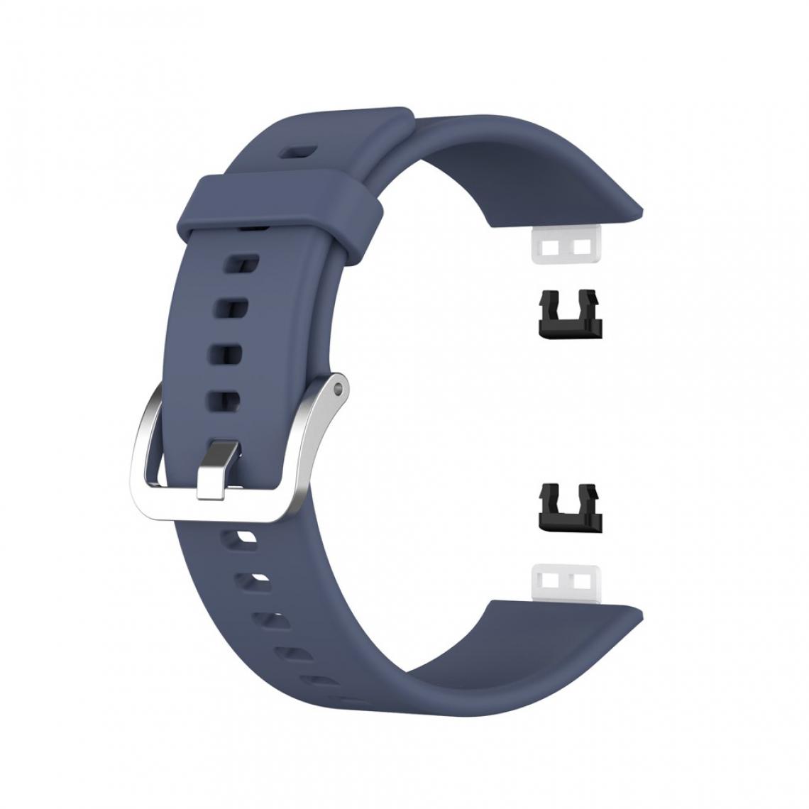 Other - Bracelet en silicone Boucle souple bleu foncé pour votre Huawei Watch Fit 2020 - Accessoires bracelet connecté