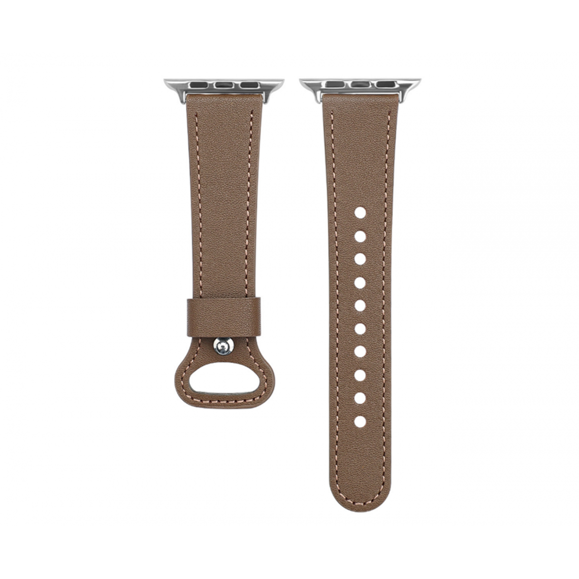 Generic - B07 Brown Petite taille Cuir Sport Sangle de remplacement Bracelet de rechange Apple Watch Band 41mm 40mm 38mm Femmes hommes pour iWatch 234567 SE - Accessoires Apple Watch