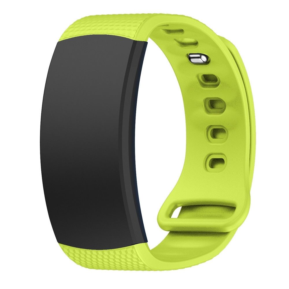 Wewoo - Bracelet pour montre connectée en silicone Samsung Gear Fit2 SM-R360taille de la dragonne 126-175mm vert - Bracelet connecté