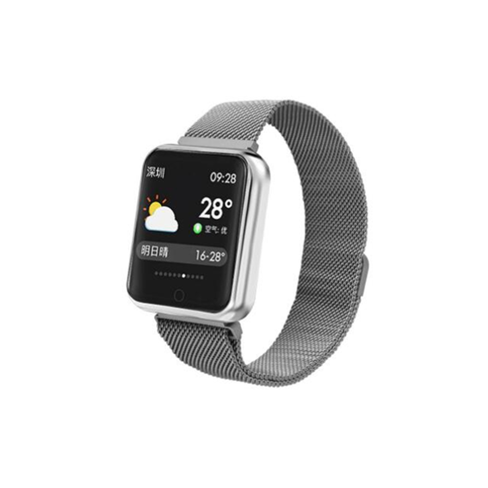 marque generique - YP Select 1,3 pouces Écran couleur Pression artérielle Moniteur de fréquence cardiaque Sport Bluetooth Smart Wristband Watch-Gris - Montre connectée