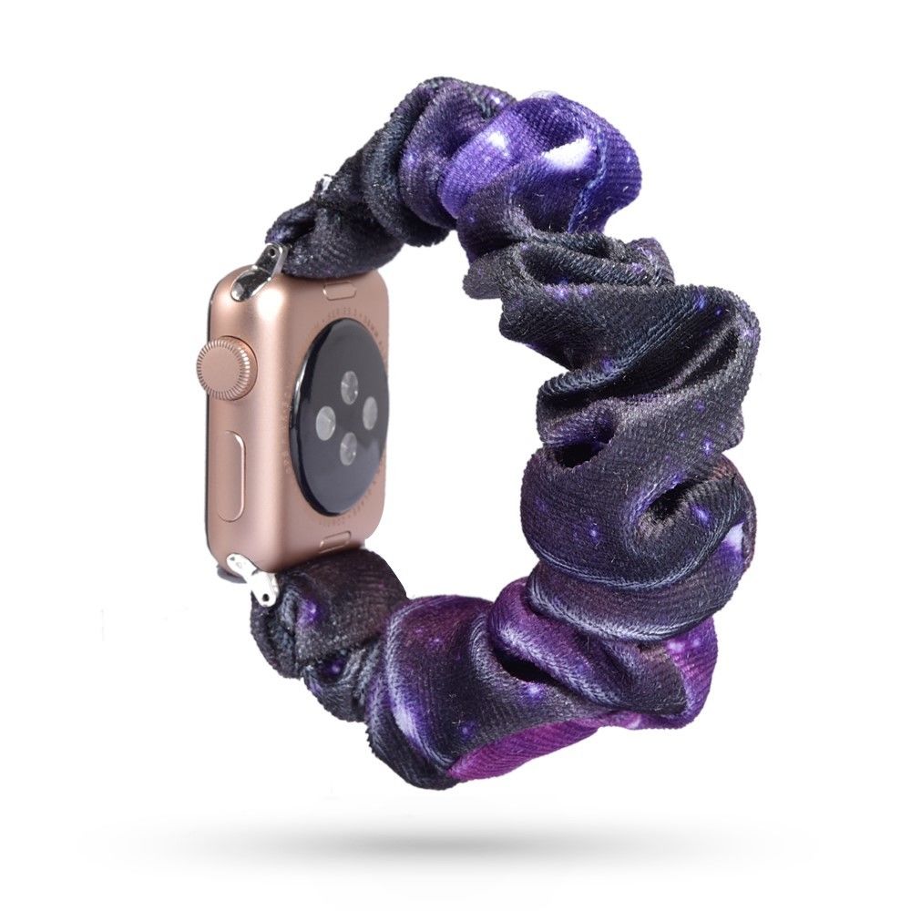 Generic - Bracelet en PU sangle de banque de tissu d'impression style P pour votre Apple Watch Series 5/4 44mm/Series 3/2/1 42mm - Accessoires bracelet connecté