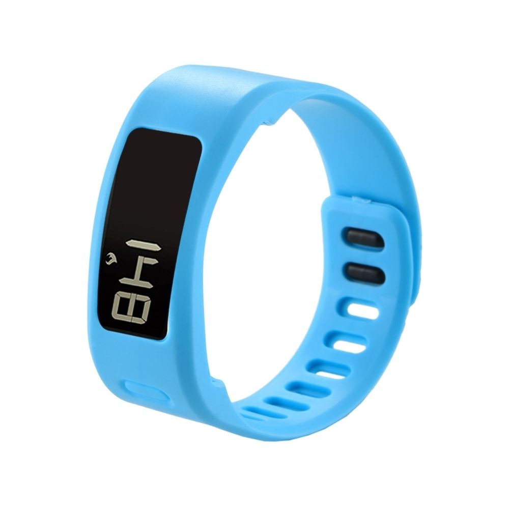 Wewoo - Bracelet pour Garmin Vivofit 1 Montre Smartwatch en Silicone, Longueur: environ 21cm Baby Bleu - Bracelet connecté