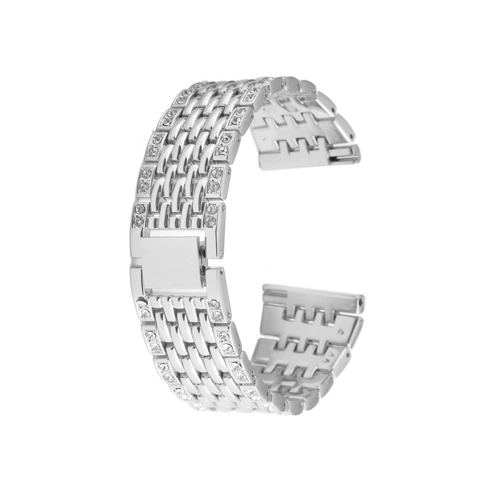 Wewoo - Bracelet pour montre connectée en métal Samsung Gear S3 Argent - Bracelet connecté