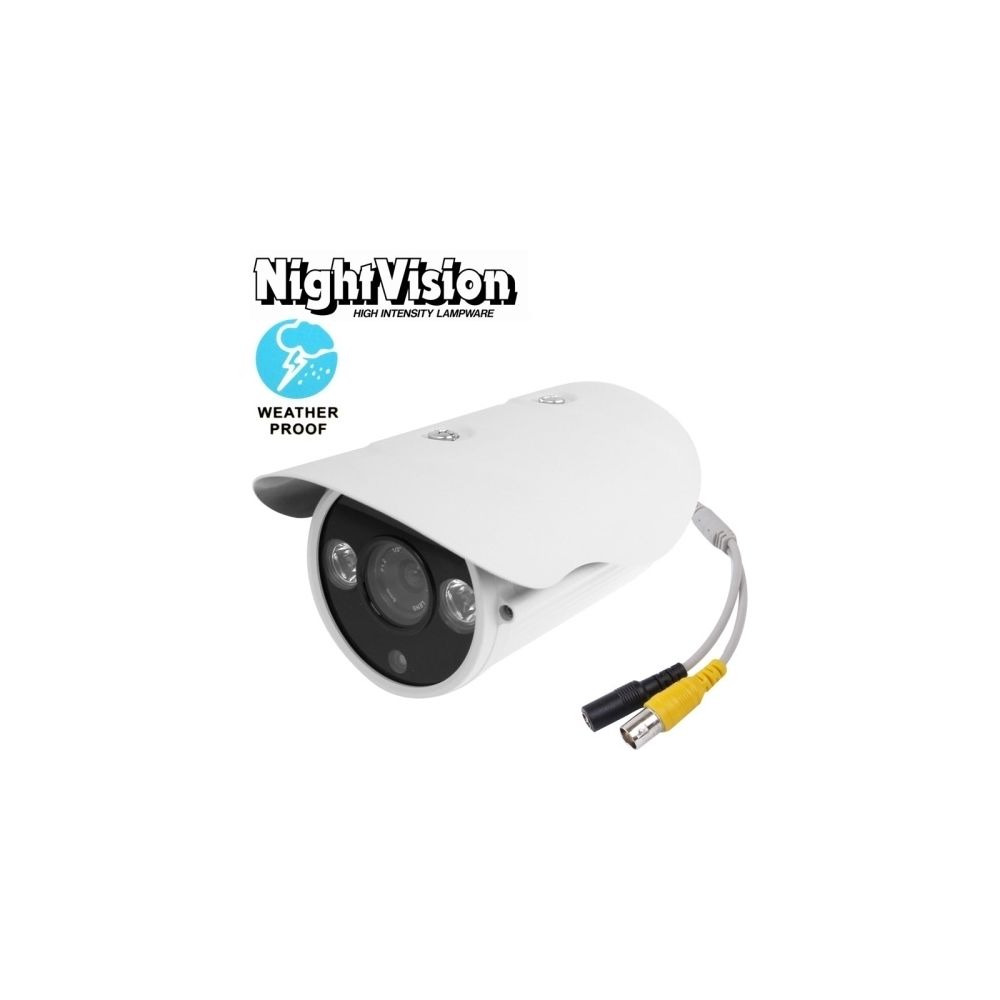 Wewoo - Caméra infrarouge 1/3 pouces pour Sony 650TVL 8mm Fixe Lens Array LED & vidéo CCD imperméable à l'eau de couleur, IR Distance: 30m - Caméra de surveillance connectée