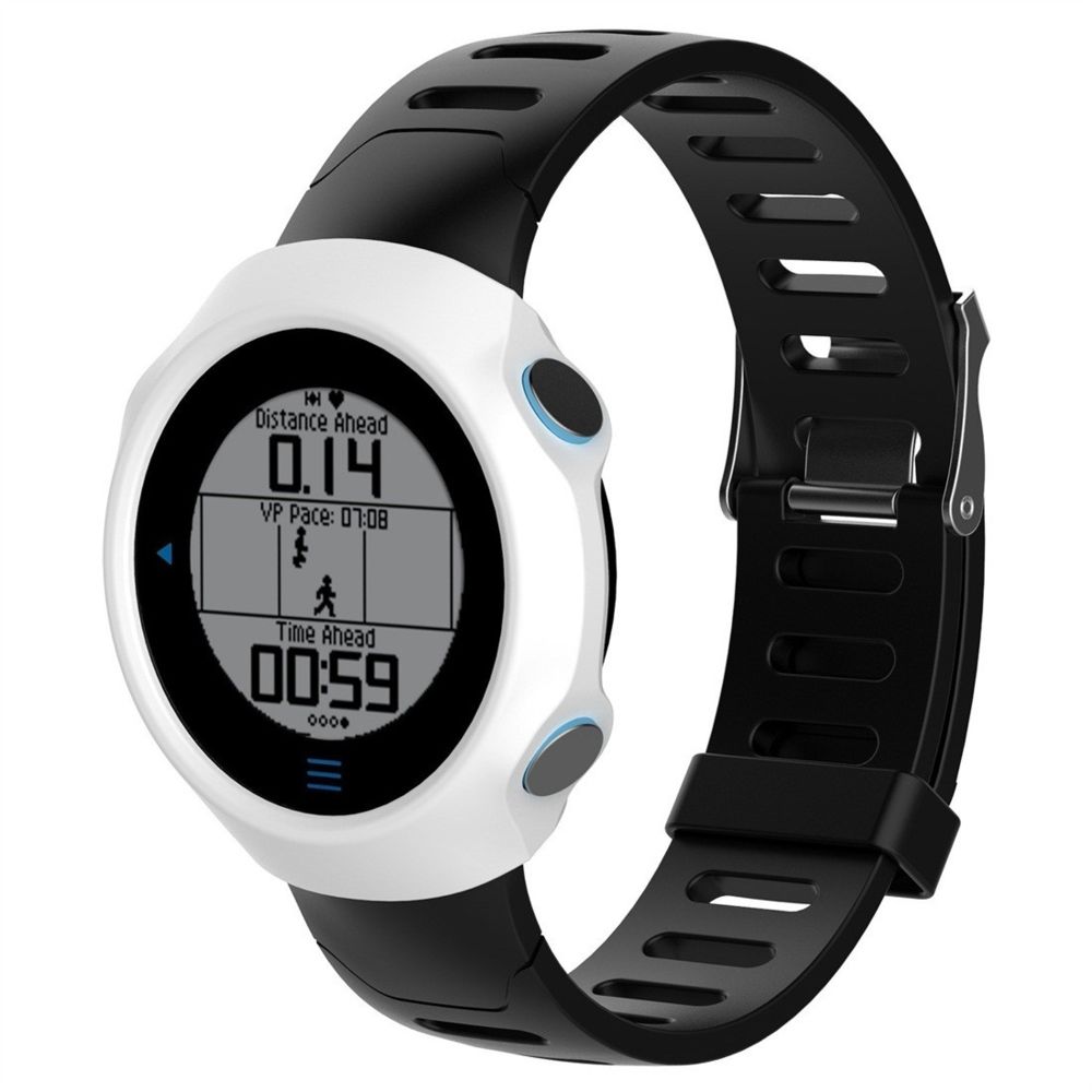 Wewoo - Protection écran Étui de en silicone Smart Watch pour Garmin Forerunner 610 Blanc - Accessoires montres connectées