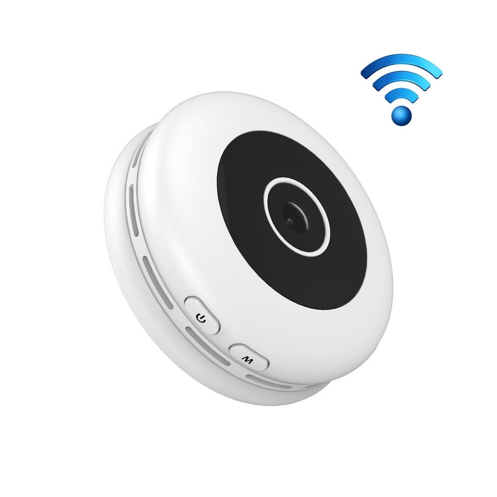 Wewoo - H11 Mini HD APP 1080P Caméra de surveillance WiFi intelligente grand angle portable de 120 degrésNe supporte pas la vision de nuit infrarougel&39enregistrement avec détection de mouvementl&39enregistrement photo et l&39enregistrement en boucle Blanc - Caméra de surveillance connectée