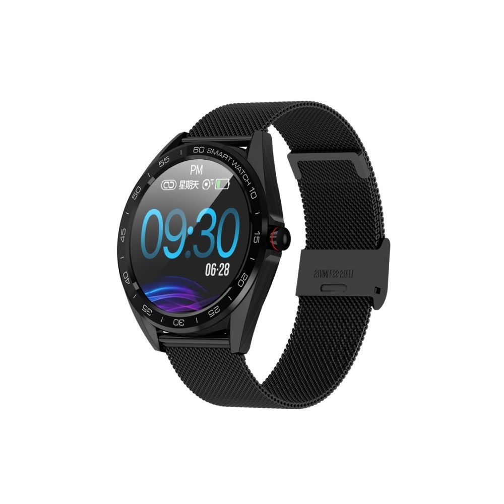 Wewoo - Bracelet connecté K7 Écran couleur IPS de 1,3 pouces Smartwatch IP68 étancheBracelet de montre en métalRappel d'appel de soutien / Surveillance du rythme cardiaque / de la pression artérielle / sommeil / Rappel de la sédentarité Noir - Bracelet connecté