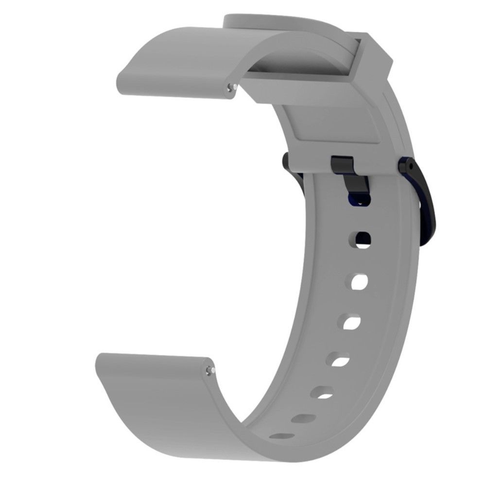 marque generique - Bracelet en silicone 20mm souple gris pour votre Xiaomi Amazfit Bip - Accessoires bracelet connecté