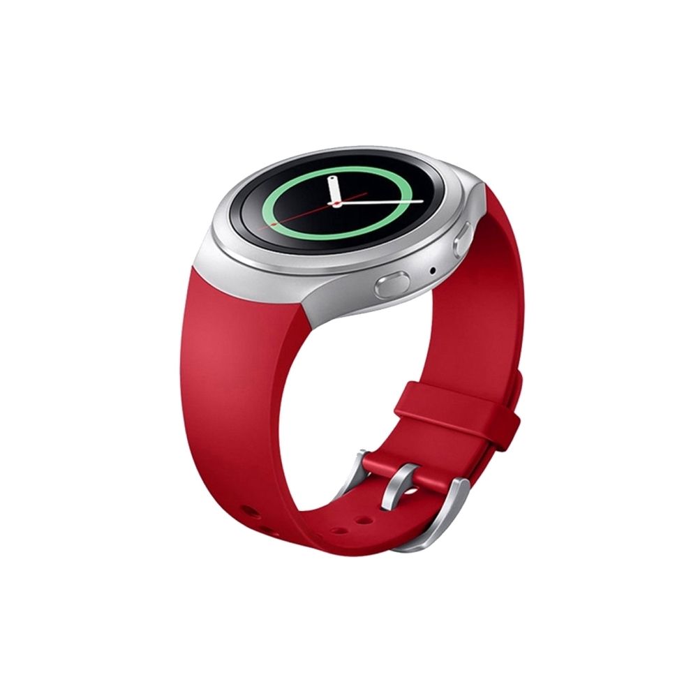 Wewoo - Bracelet rouge pour Samsung Gear S2 Montre en Silicone Couleur Unie - Bracelet connecté