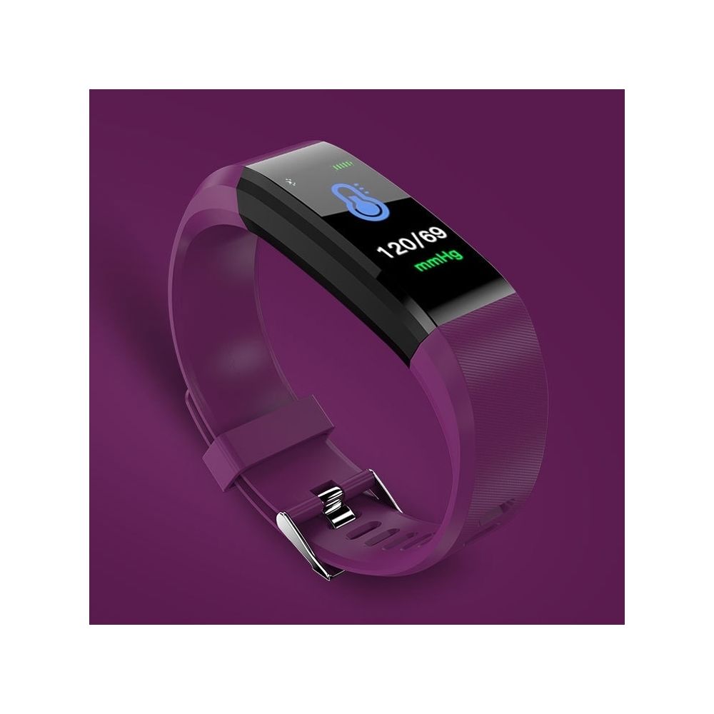 Wewoo - Bracelet connecté Smartwatch 0,96 pouces à écran couleur OLED, rappel d'appel de soutien / surveillance la fréquence cardiaque / tension artérielle / du sommeil / sédentarité (violet) - Bracelet connecté