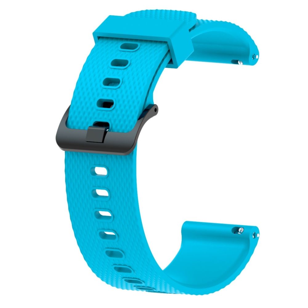 Wewoo - Bracelet pour montre connectée Dragonne Sport en silicone Garmin Vivoactive 3 20mm Bleu ciel - Bracelet connecté