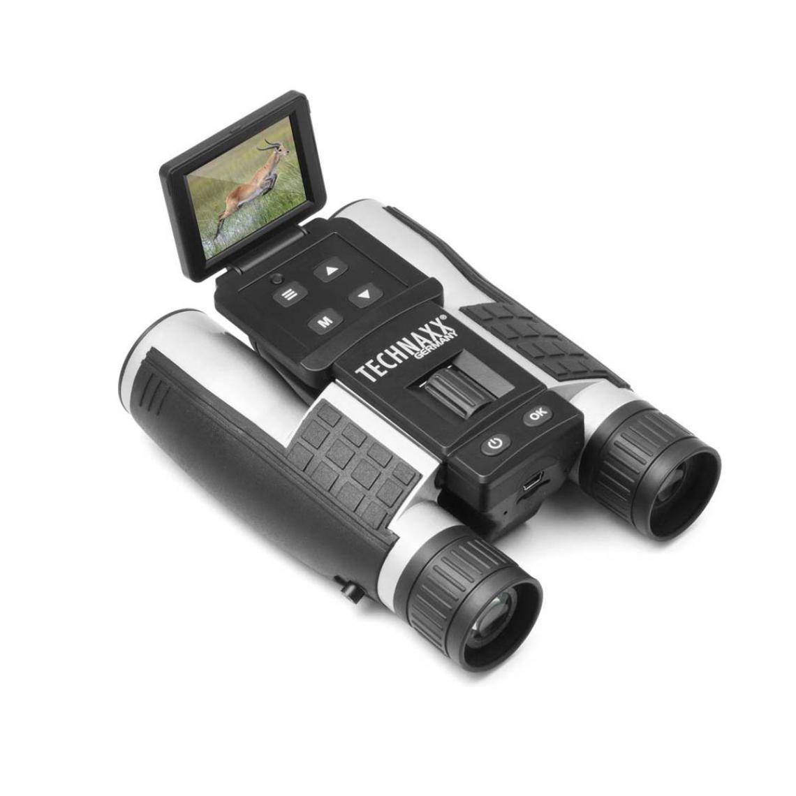 Technaxx - Jumelles Caméra FullHD avec écran TECHNAXX Noir - Caméra de surveillance connectée