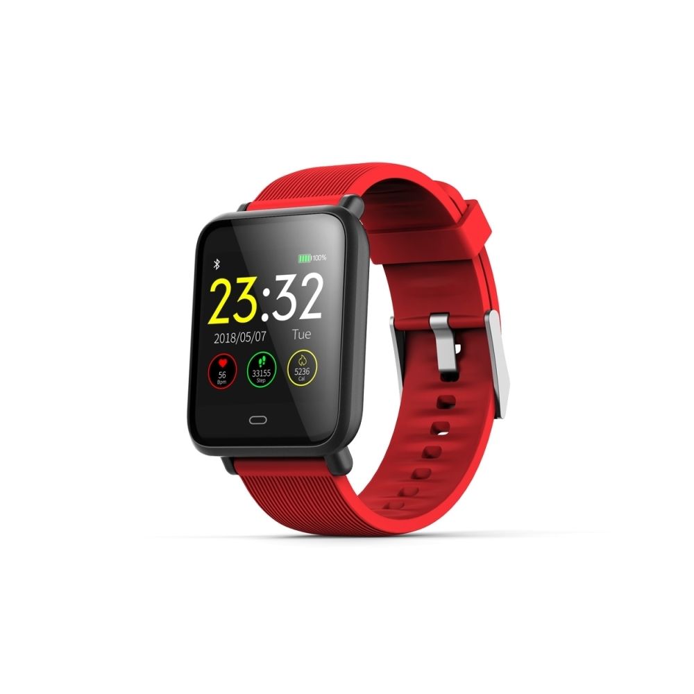 Wewoo - Bracelet connecté Smartwatch 1,3 pouces écran couleur TFT Smart IP67 imperméable à l'eau, rappel d'appel de soutien / surveillance la fréquence cardiaque / pression artérielle / sédentaire / du sommeil (rouge) - Bracelet connecté