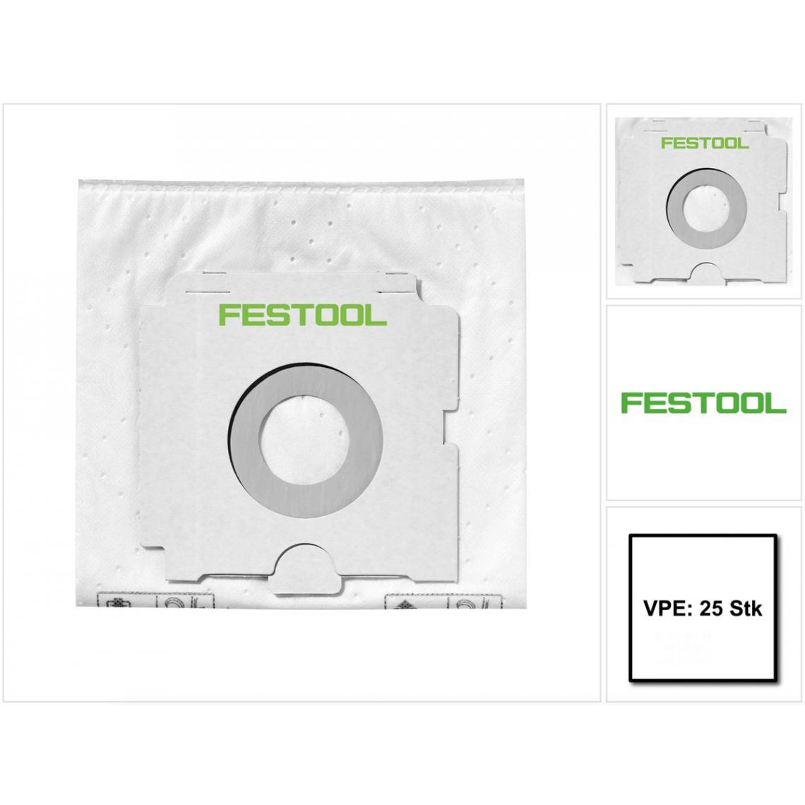 Festool - Festool CLEANTEC FIS-CT SYS/25 Sacs filtre - 25 pièces ( 500438 ) pour Aspirateurs CTL-SYS - Accessoire entretien des sols