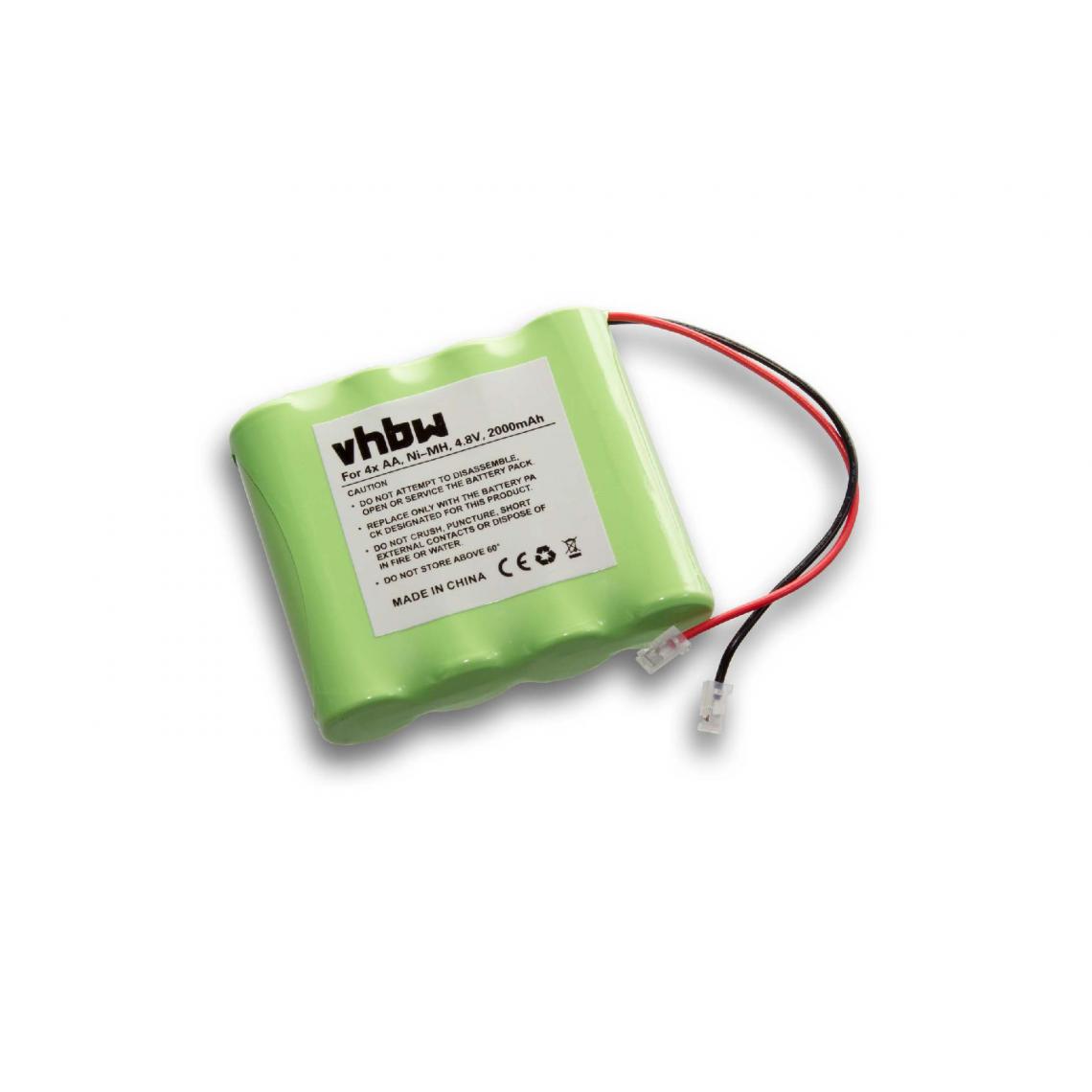 Vhbw - vhbw Batterie NiMH Universal Batterie Pack 2000mAh 4.8V 4x AA - Autre appareil de mesure