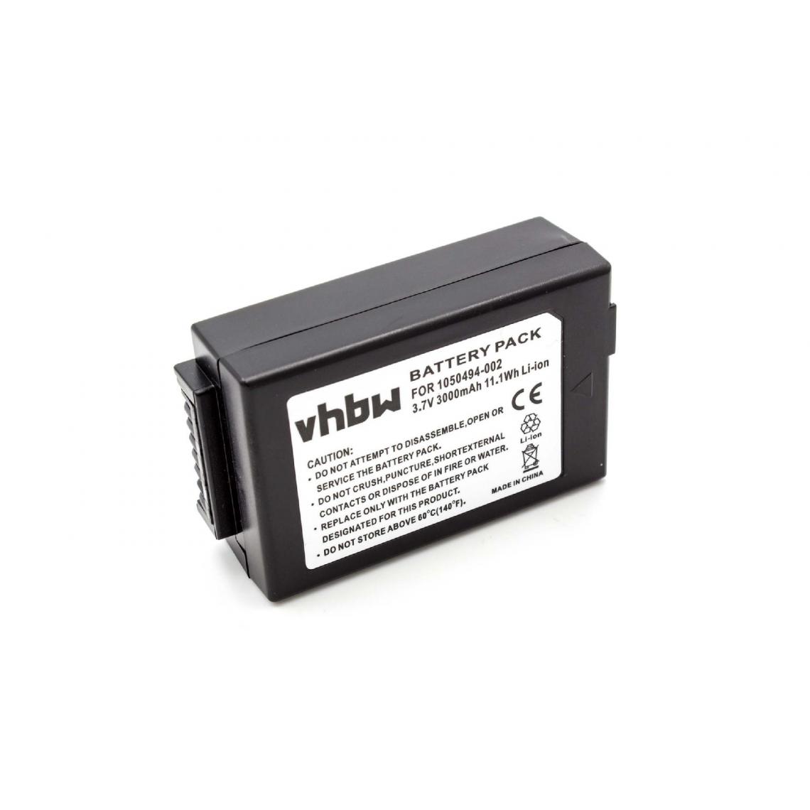Vhbw - vhbw Batterie remplacement pour TEKLOGIX 1050494, 1050494-002, WA3006, WA3020 pour ordinateur handheld (2000mAh, 3,7V, Li-ion) - Caméras Sportives