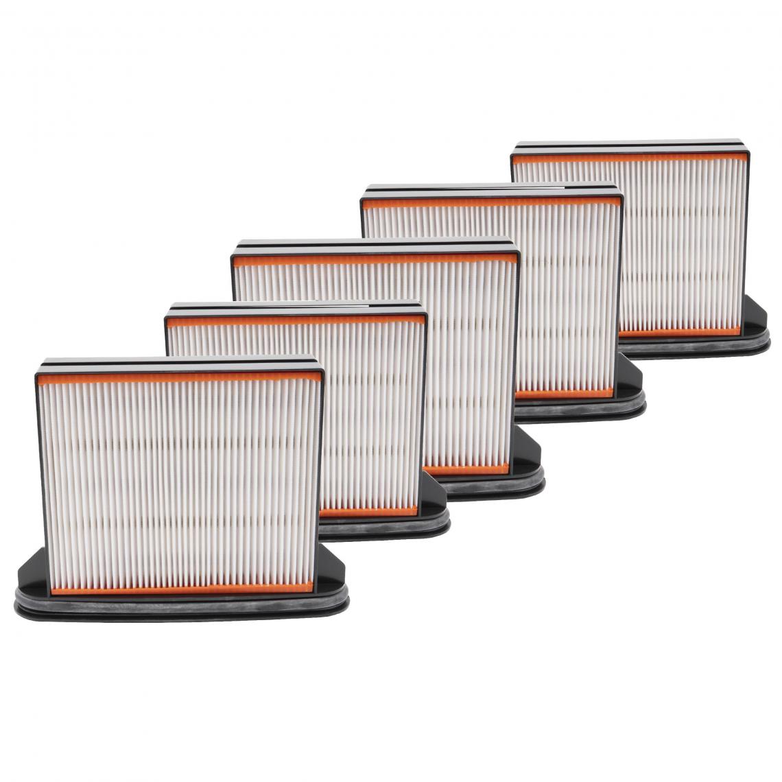 Vhbw - vhbw Lot de 5x filtres d'aspirateur compatible avec Mafell S 25, S 25 M, S 35 M, S 50, S 50 M aspirateur - Filtre HEPA contre les allergies - Accessoire entretien des sols