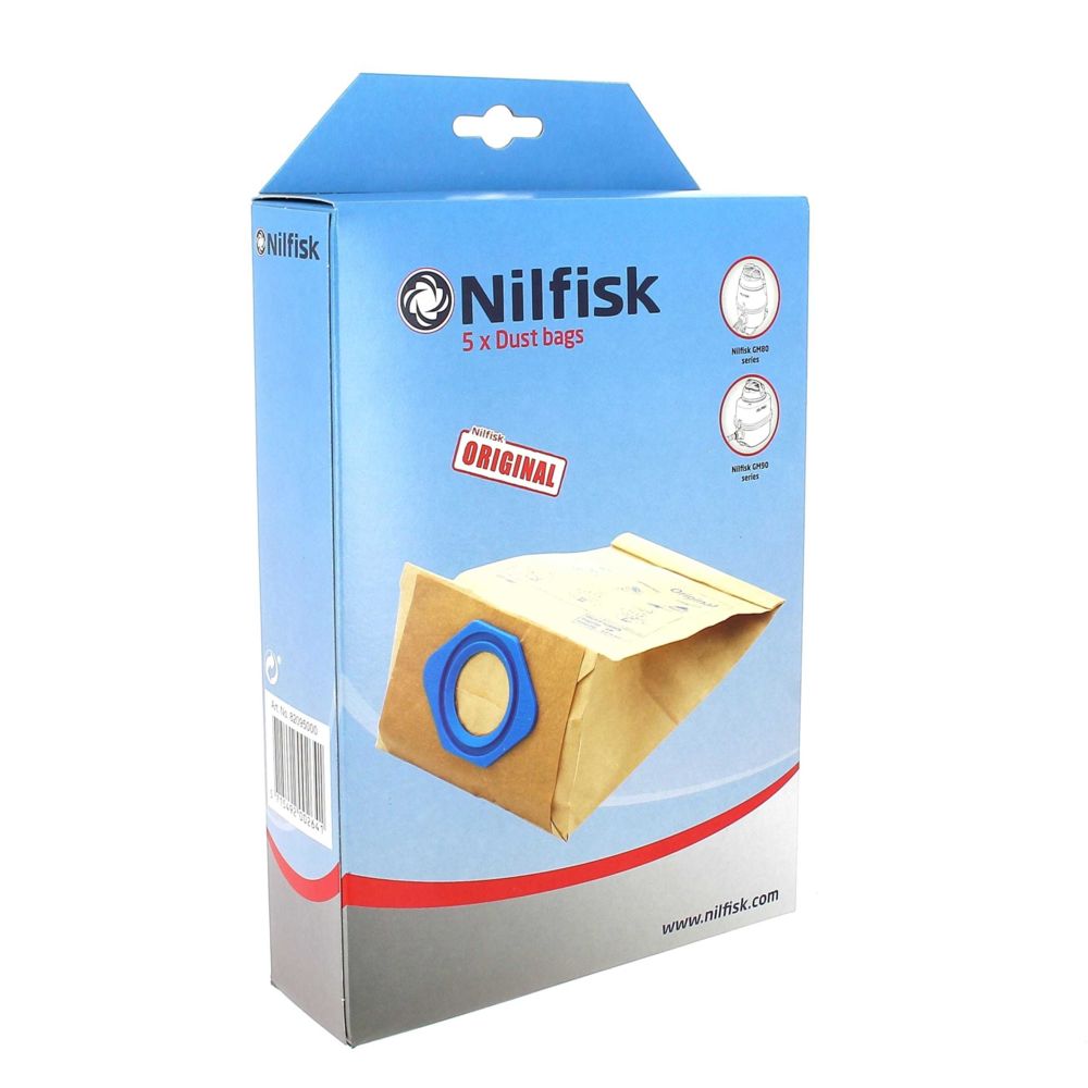 Nilfisk - Sacs aspirateur par 5 origine pour Aspirateur Nilfisk - Accessoire entretien des sols