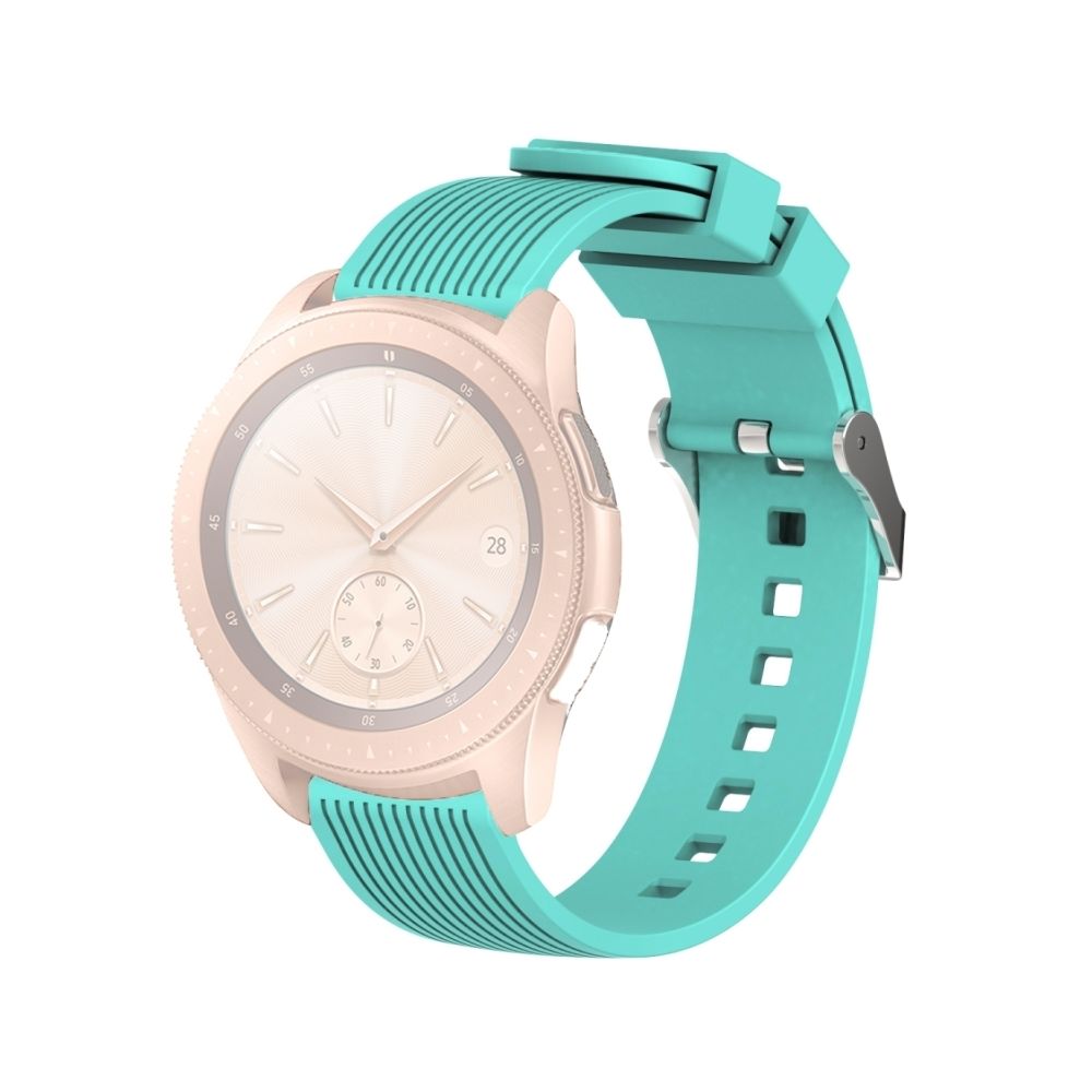 Wewoo - Bracelet de montre à poignet à grain vertical pour Galaxy 42 mm (vert menthe) - Bracelet connecté