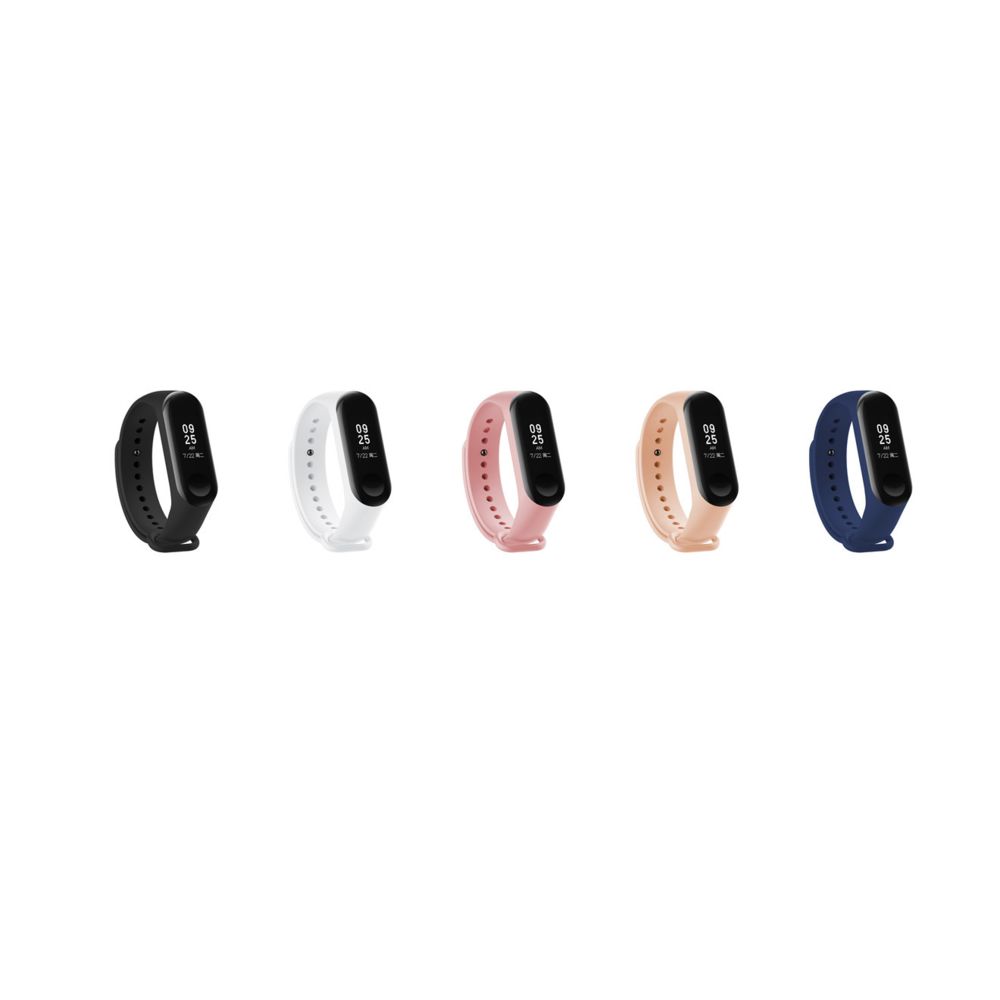 marque generique - YP Select Bracelet de remplacement monochrome en silicone 5pcs, adapté au bracelet Millet 3 noir - Bracelet connecté