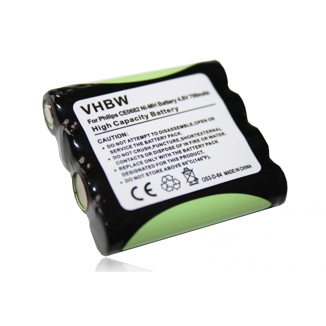 Vhbw - vhbw Batterie compatible avec Philips MBF8020 moniteur bébé, babyphone (700mAh, 4,8V, NiMH) - Babyphone connecté