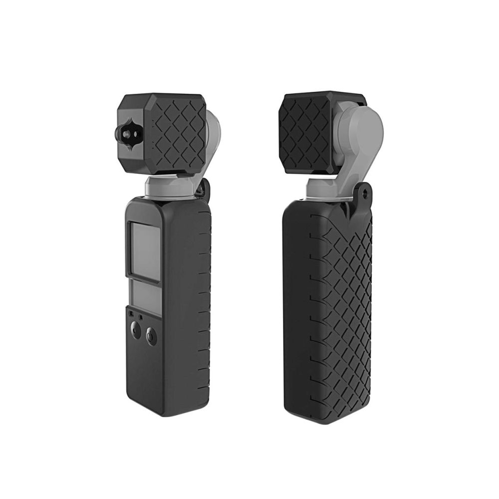 Wewoo - Etui en silicone 2 1 de texture diamantée pour OSMO Pock(Noir) - Caméras Sportives