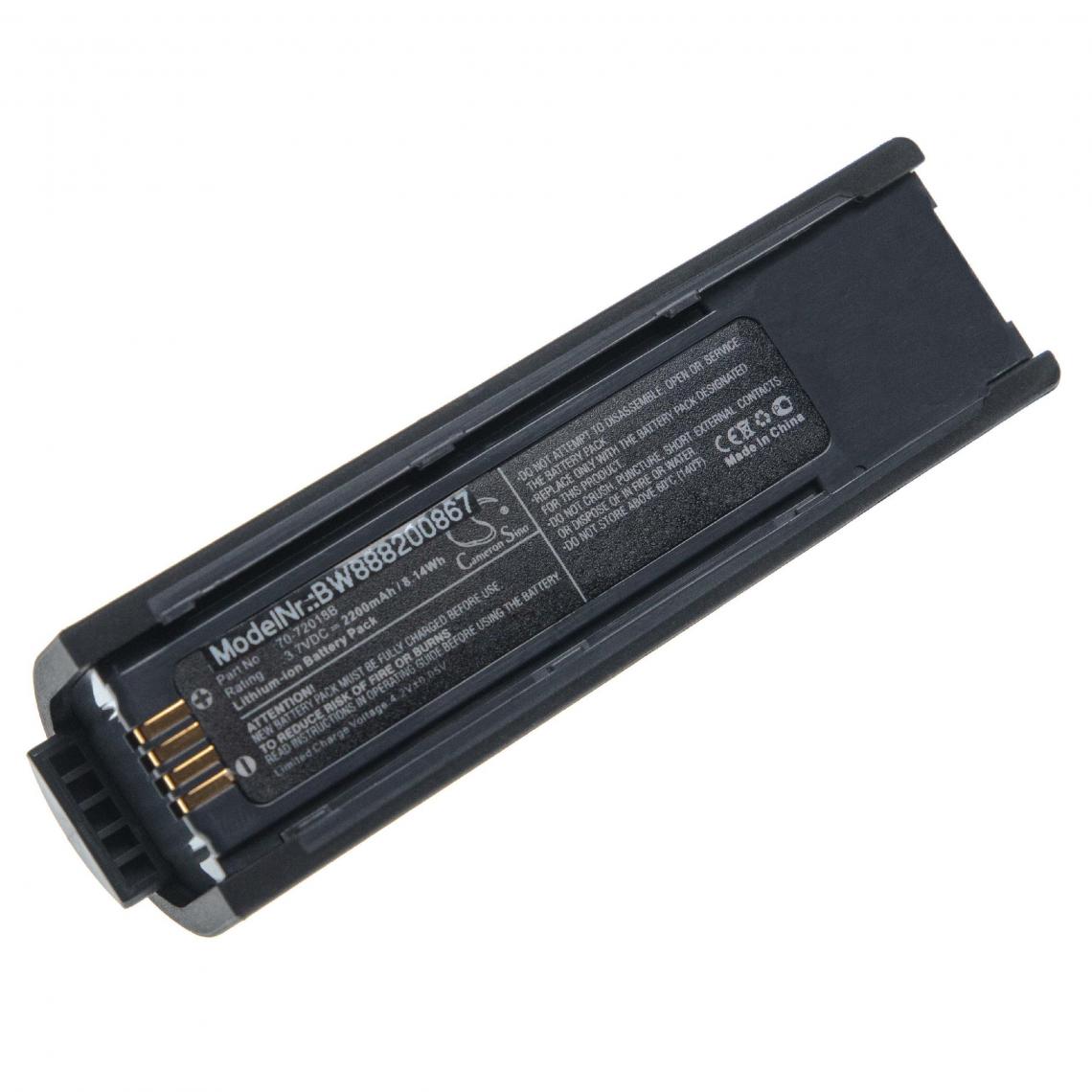 Vhbw - vhbw batterie compatible avec Metrologic MS1633 FocusBT scanner de code-barres POS (2200mAh, 3.7V, Li-Ion) - Caméras Sportives