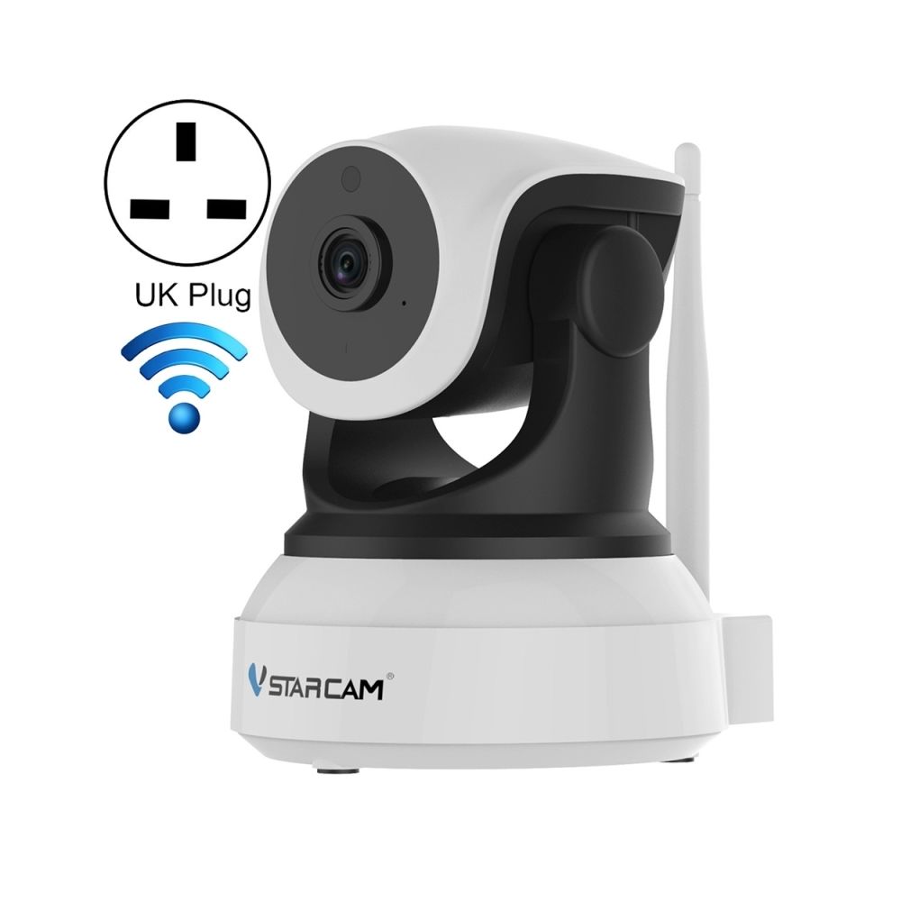 Wewoo - Caméra IP WiFi IP sans fil C24 720P HD 1,0 mégapixelCarte de support TF 128 Go max / Vision nocturne / Détection de mouvementPrise anglaise - Caméra de surveillance connectée