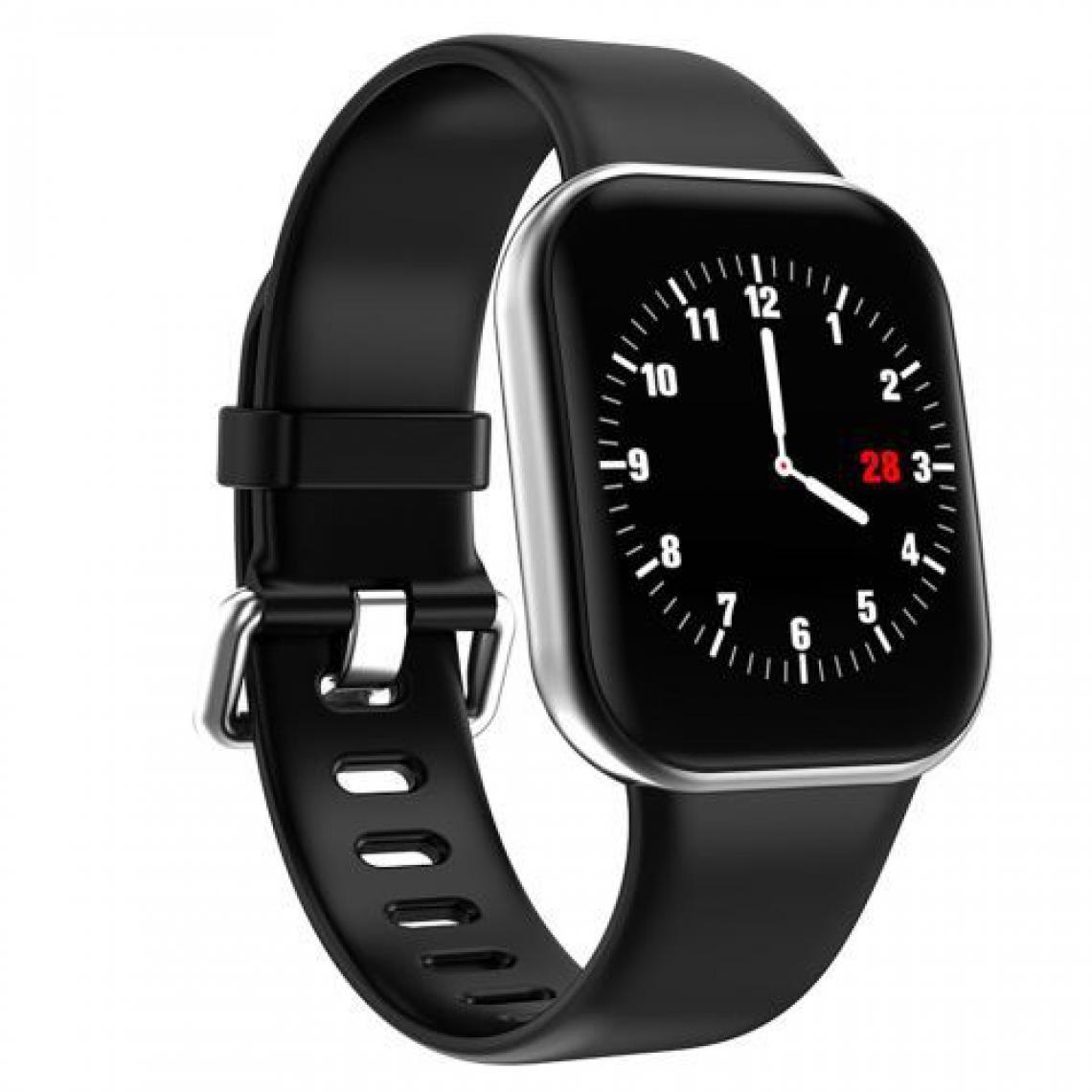 Chrono - Montre Connectée Sports Fitness Calorie Wristband Porter pour Android IOS(Noir) - Montre connectée