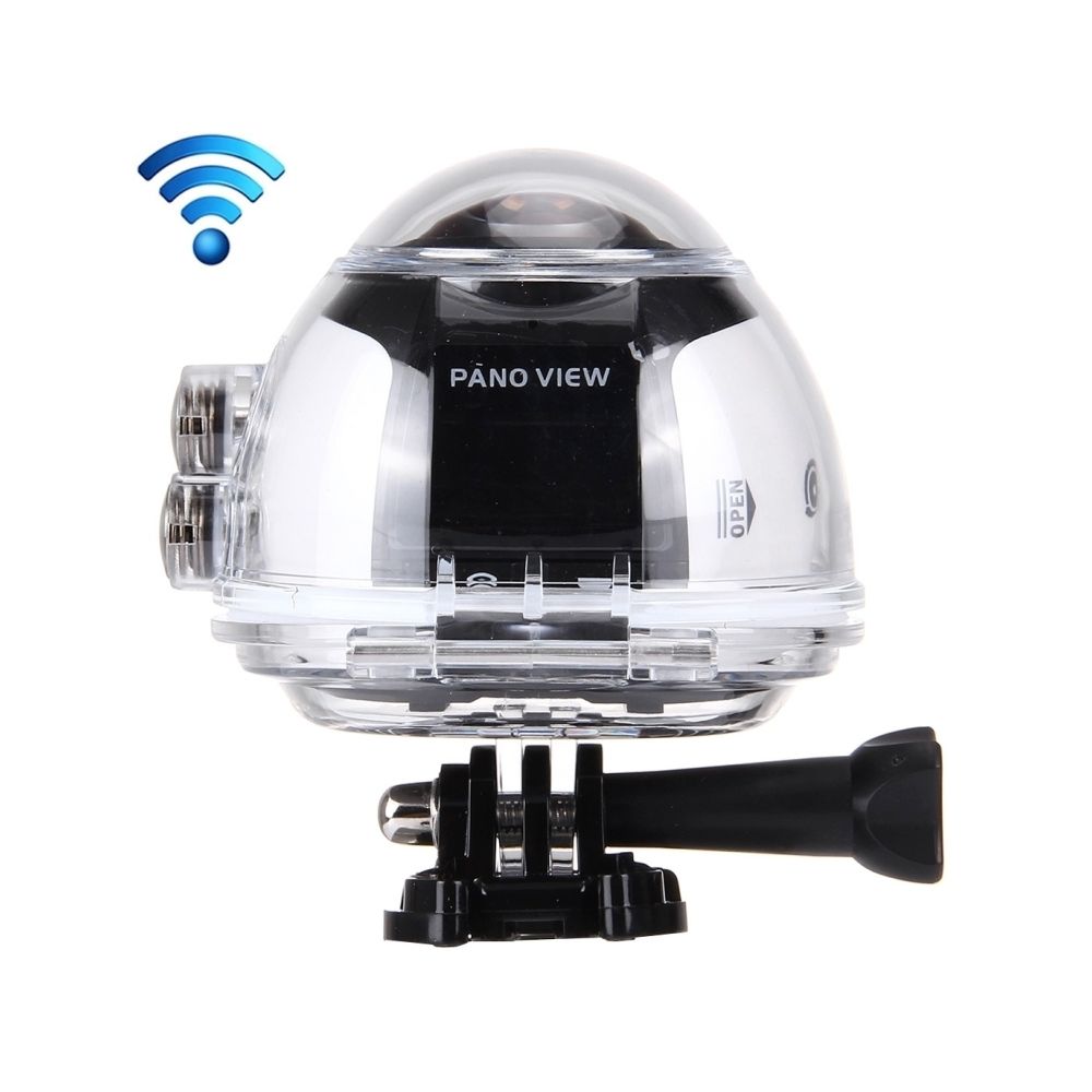 Wewoo - Caméra sport 360 degrés expérience Fisheyes FHD 2440P WiFi DV 8.0MP vidéo panoramique avec étui étanche - Caméras Sportives