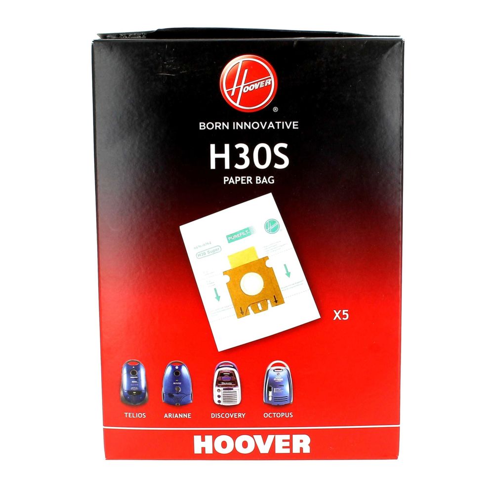 Hoover - Sacs aspirateur h30s par 5 pour Aspirateur Hoover - Accessoire entretien des sols