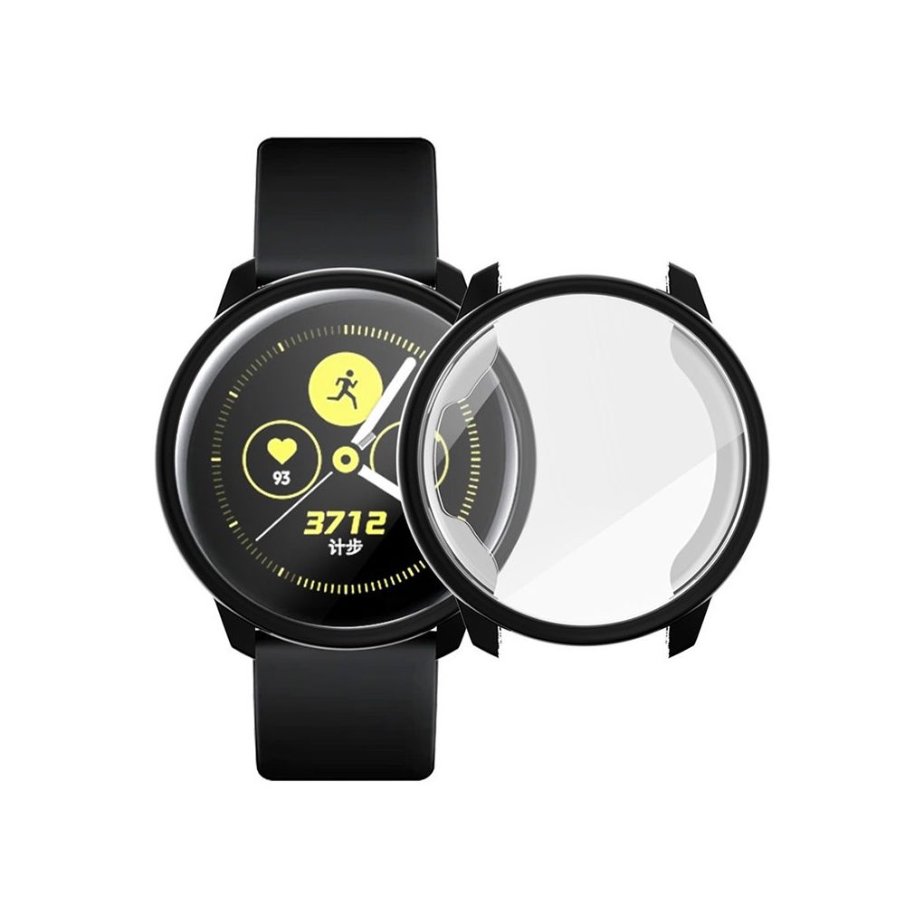 Wewoo - Boîtier de montre Pour Samsung Active Watch - Housse de protection en TPU à couverture totale Noir - Accessoires montres connectées