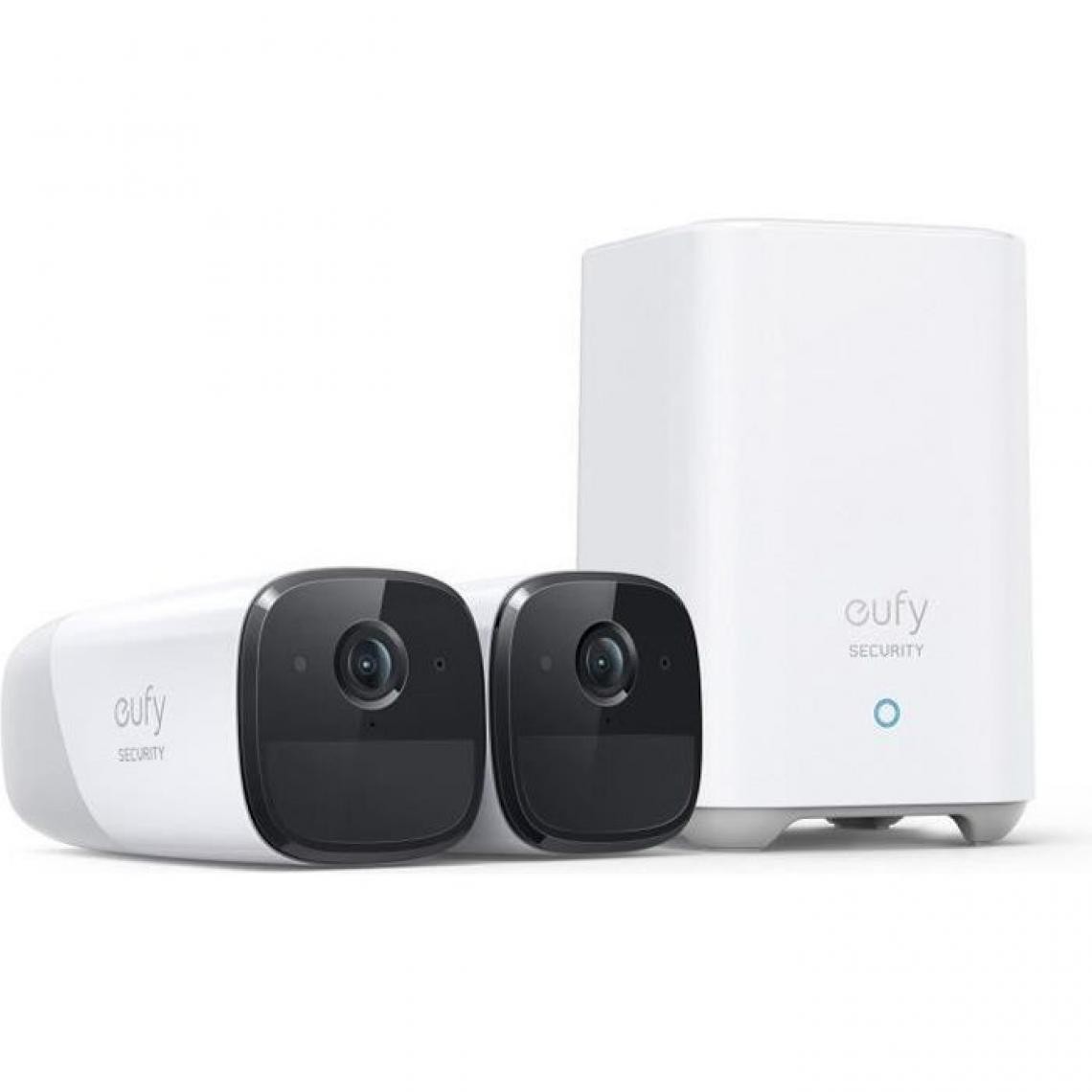 Eufy - EUFY 2 caméras de surveillance + 1 base - EufyCam2 Pro 2 - Caméra de surveillance connectée