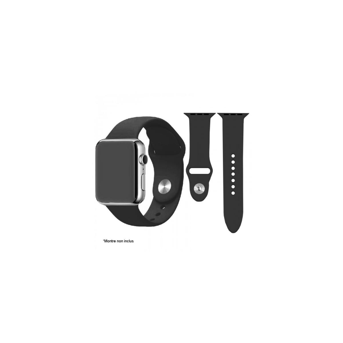 Ibroz - Ibroz Bracelet Apple Watch SoftTouch 44mm noir - Accessoires Apple Watch