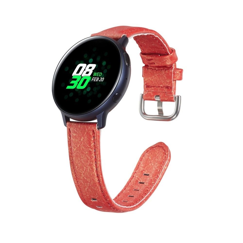 Generic - Bracelet en PU 22mm rouge pour votre Samsung Galaxy Watch 46mm/Gear S3/Huawei Watch GT2 46mm - Accessoires bracelet connecté