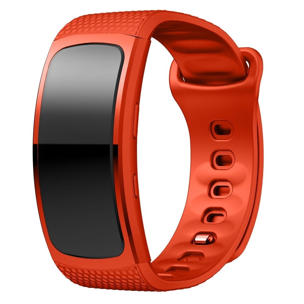 Wewoo - Bracelet pour montre connectée en silicone Samsung Gear Fit2 SM-R360taille de la dragonne 126-175mm Orange - Bracelet connecté