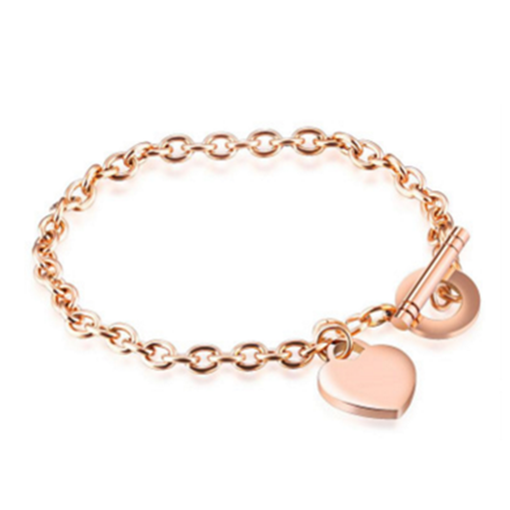 marque generique - YP Select Bracelet chaîne à pendentif en forme de coeur mignon à la mode - Bracelet connecté