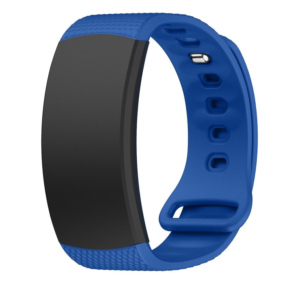 Wewoo - Bracelet pour montre connectée en silicone Samsung Gear Fit2 SM-R360taille de la dragonne 150-213mm bleu royal - Bracelet connecté