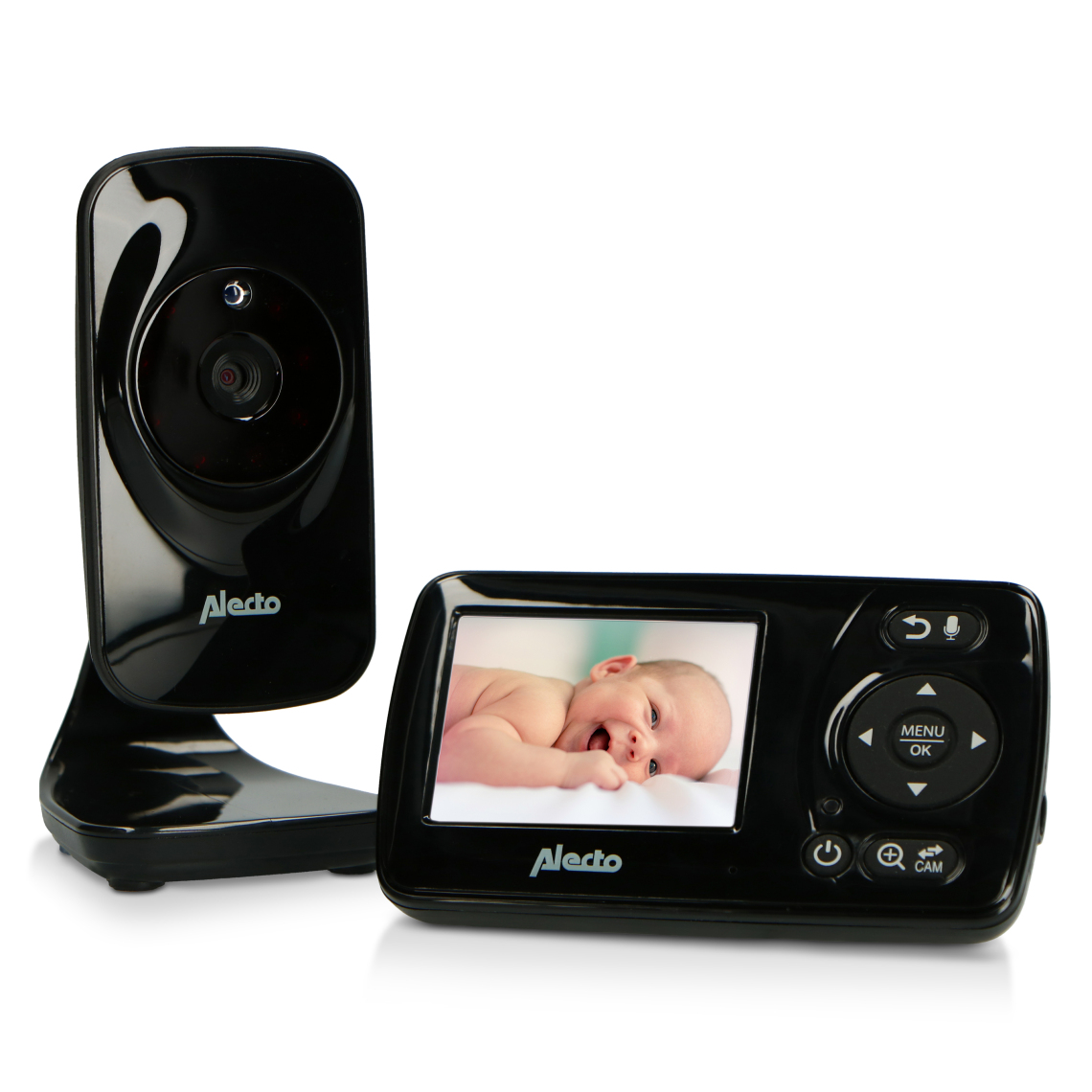 Alecto - Babyphone avec caméra 2.4" DVM71BK Noir - Babyphone connecté