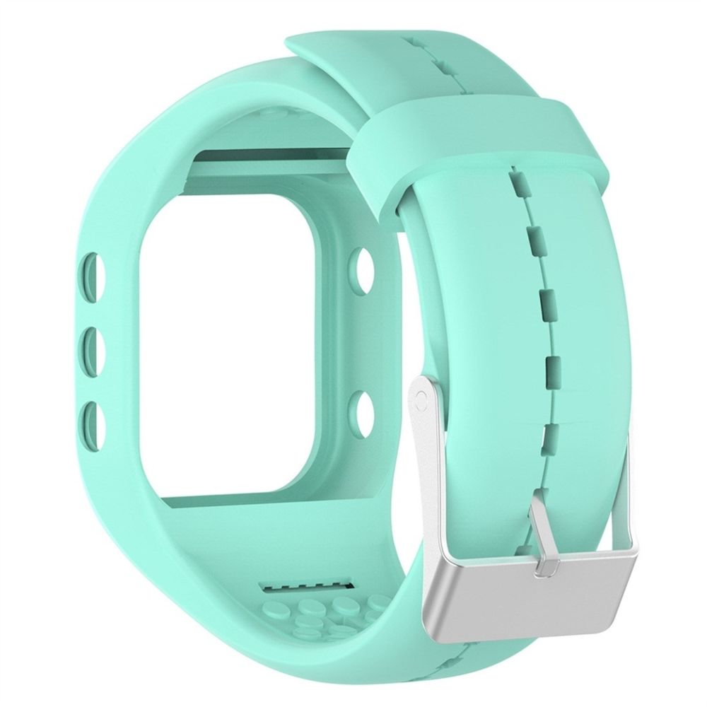 Wewoo - Bracelet pour montre connectée en silicone Smart Watch POLAR A300 vert menthe - Bracelet connecté
