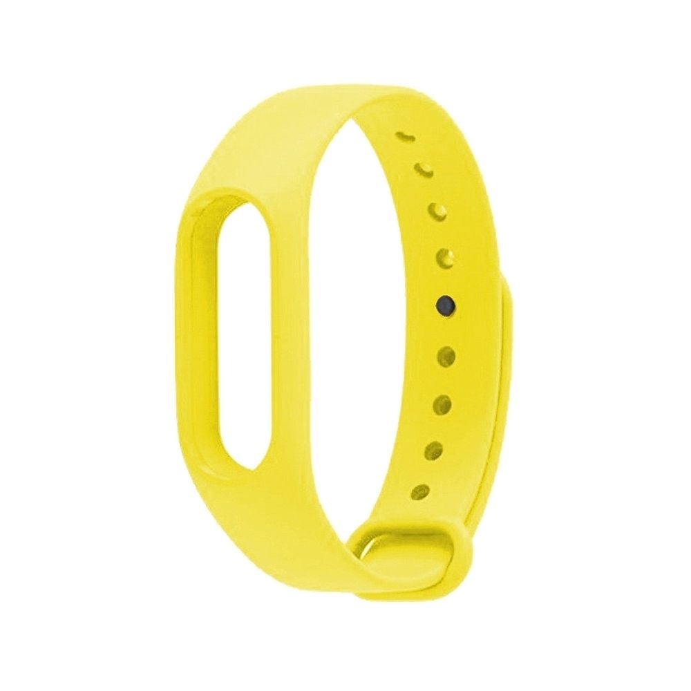 Wewoo - Bracelet jaune pour Xiaomi Mi Bande 2 CA0600B de bracelets de remplacement coloré, hôte non inclus - Bracelet connecté