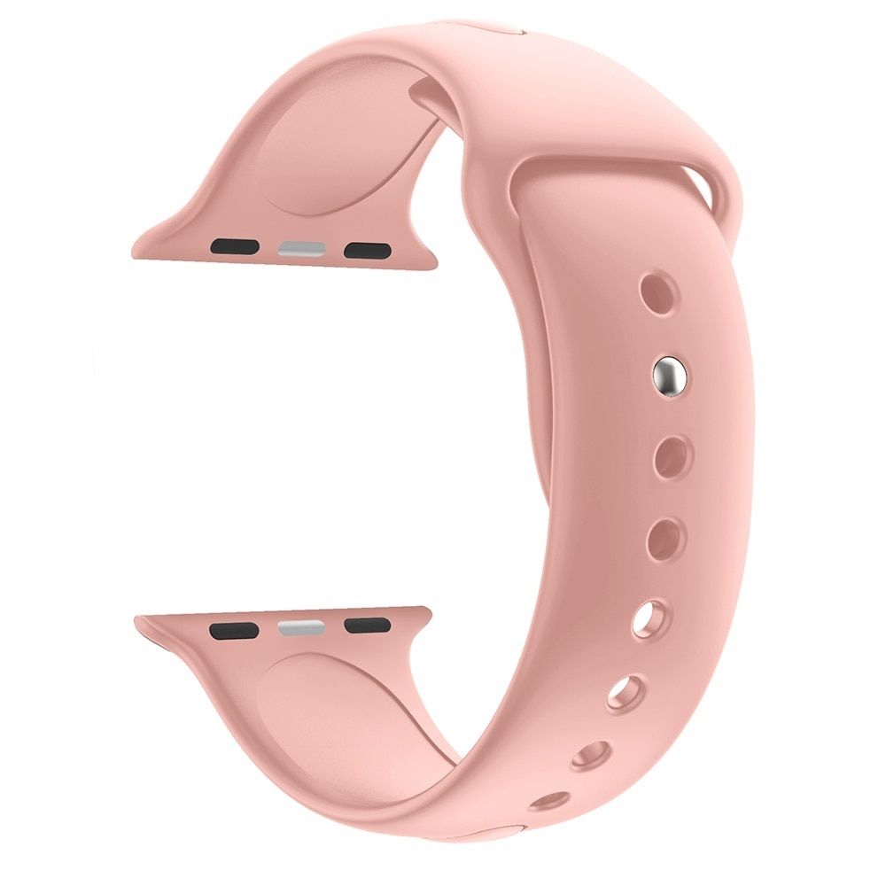 Phonillico - Bracelet Silicone Rose Souple Sport Mixte Remplacement Montre pour Apple iWatch 40 mm Taille S/M - Accessoires bracelet connecté