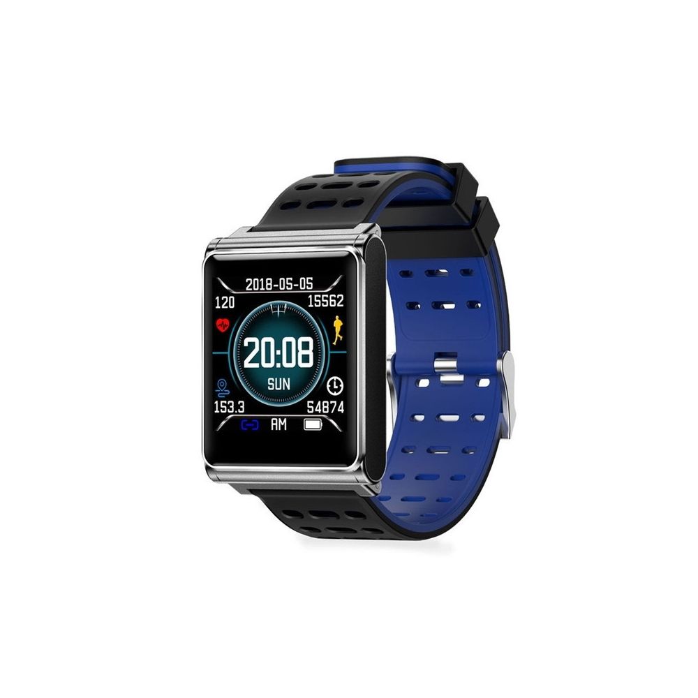 Wewoo - Montre connectée N98 Smart Watch IP67 Support étanche Cardio Fitness Tracker Clock Smartwatch pour Android Android silicone bleu noir - Montre connectée
