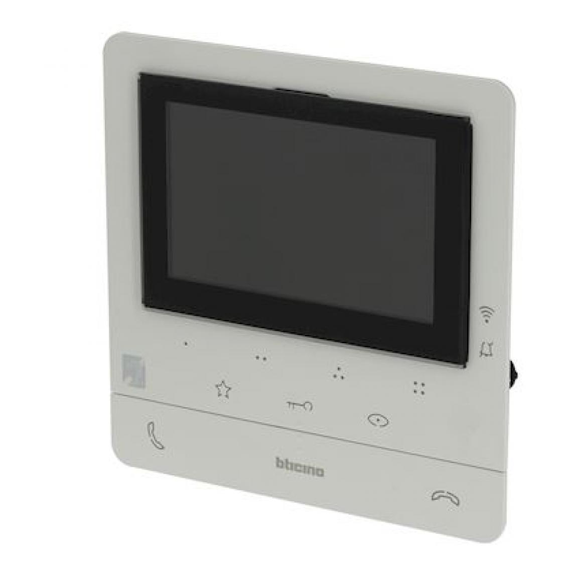 Bticino - poste intérieur - vidéo - classe 100x - connecté - avec boucle inductive - blanc - bticino bt344682 - Accessoires de motorisation