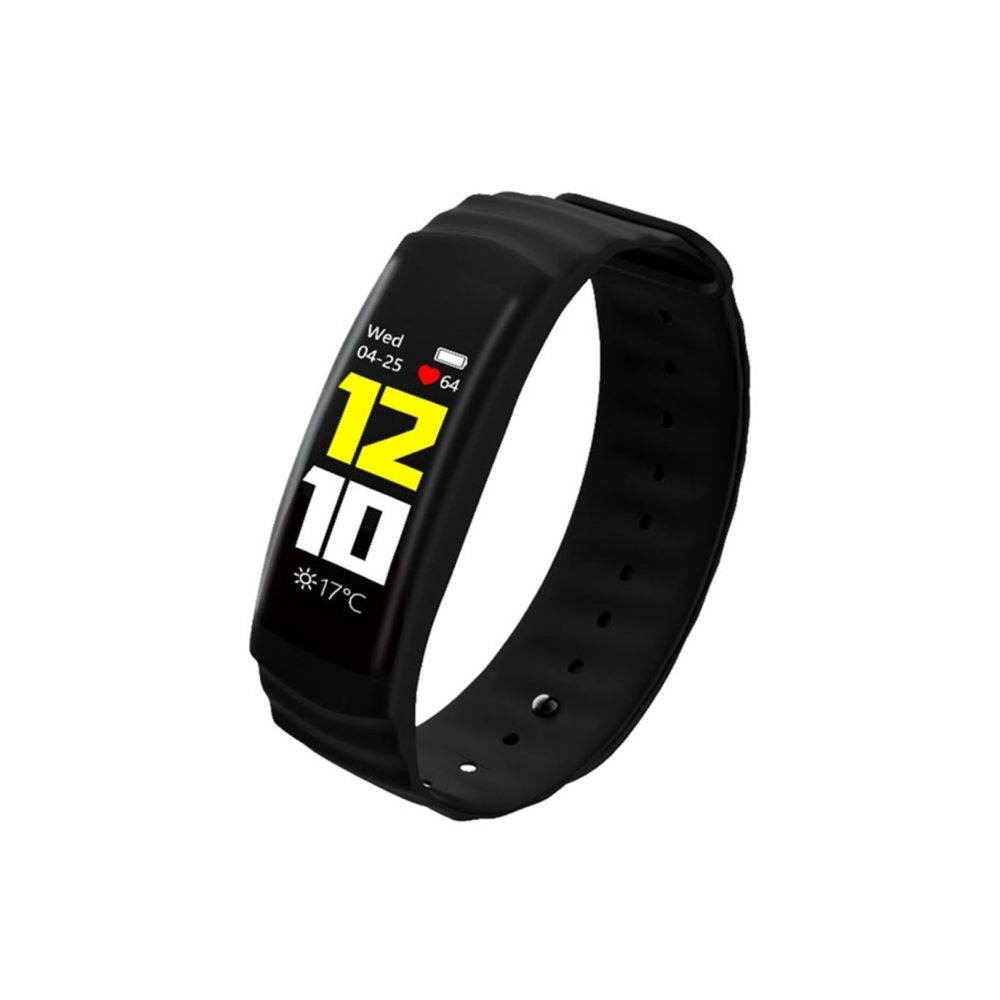 Wewoo - Bracelet connecté noir pour Android / iOS, soutien cardiofréquencemètre / pression artérielle / IP67 imperméable / moniteur de sommeil Professional montre sport intelligente - Bracelet connecté