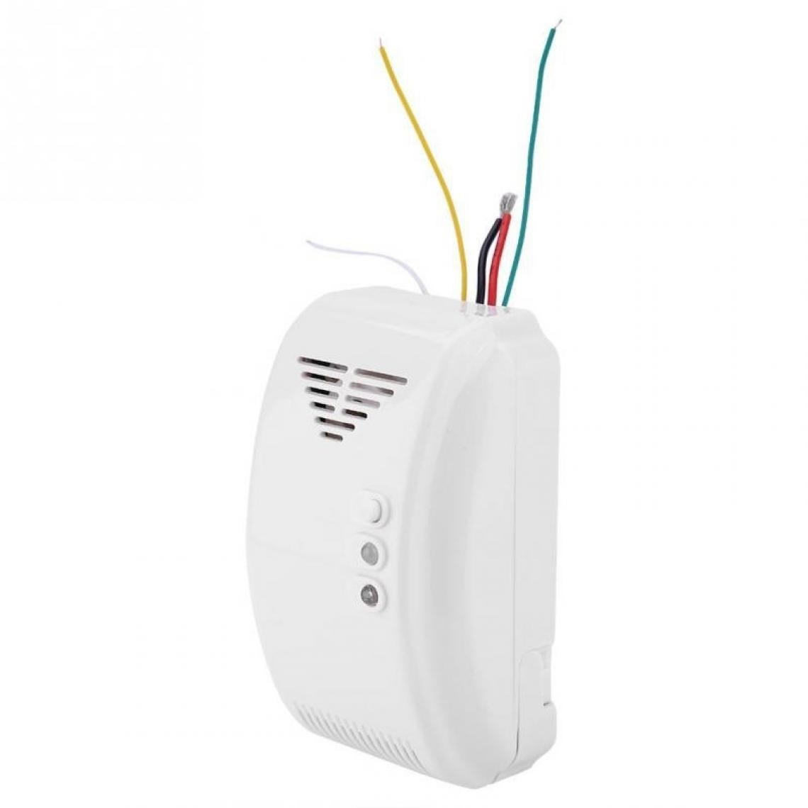 Universal - Commutateur de sortie relais alarme à gaz(blanche) - Sonnette et visiophone connecté